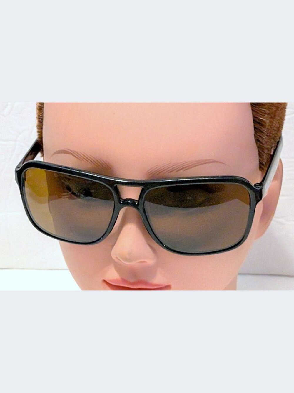 VTG 90s Vuarnet Men 003 Sunglasses Black Pilot Aviator France Big Lebowski AS-IS